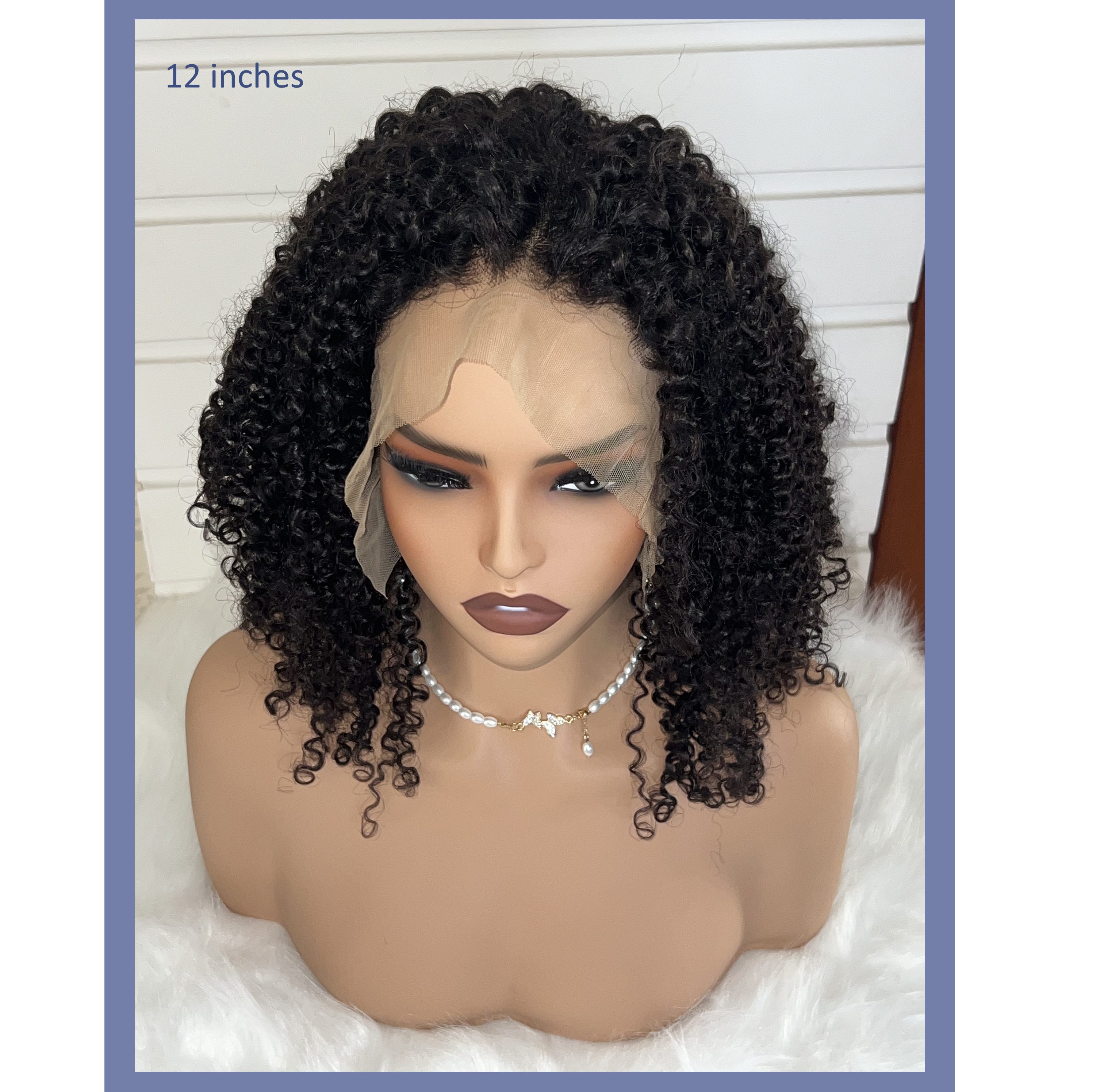 Virgin Human Hair Easy to Wear Glueless Minimalist HD Lace Human Hair Curly Wig