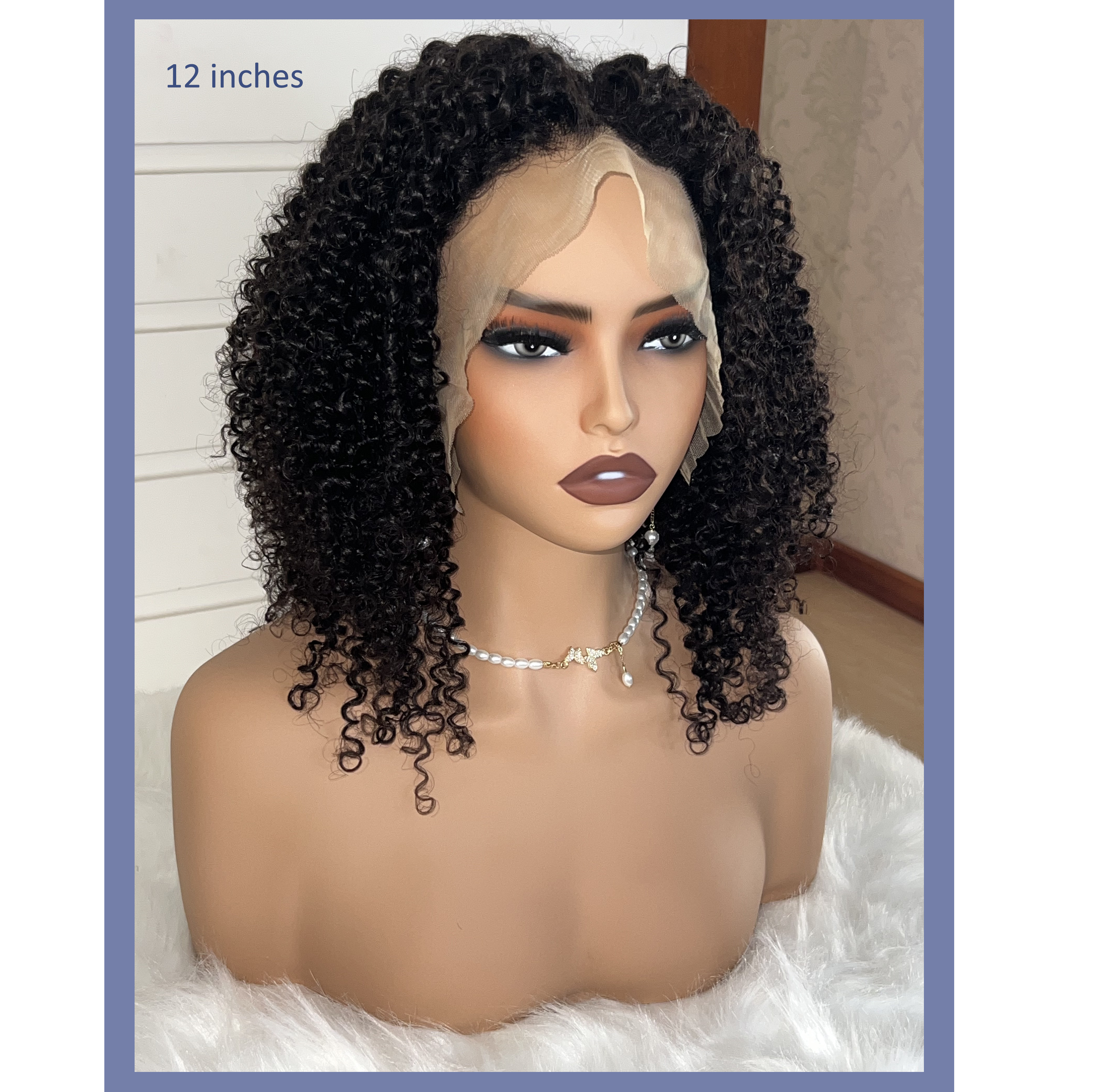 Virgin Human Hair Easy to Wear Glueless Minimalist HD Lace Human Hair Curly Wig