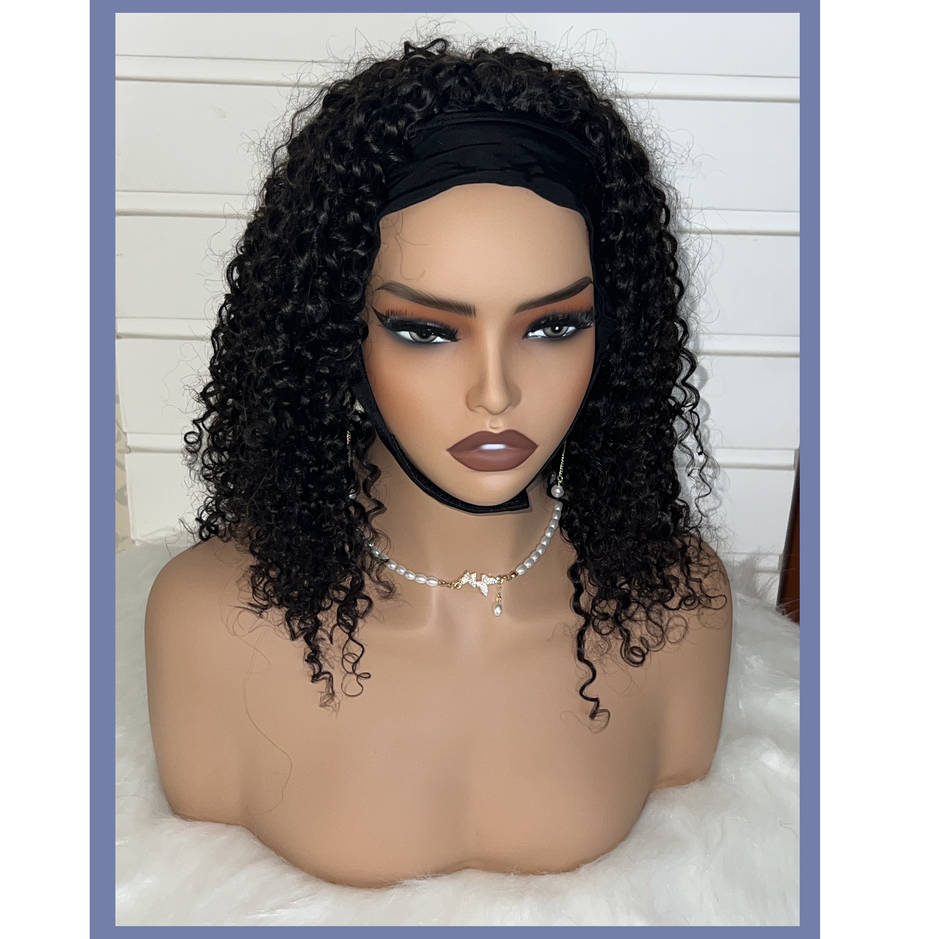 Short ice silk wig